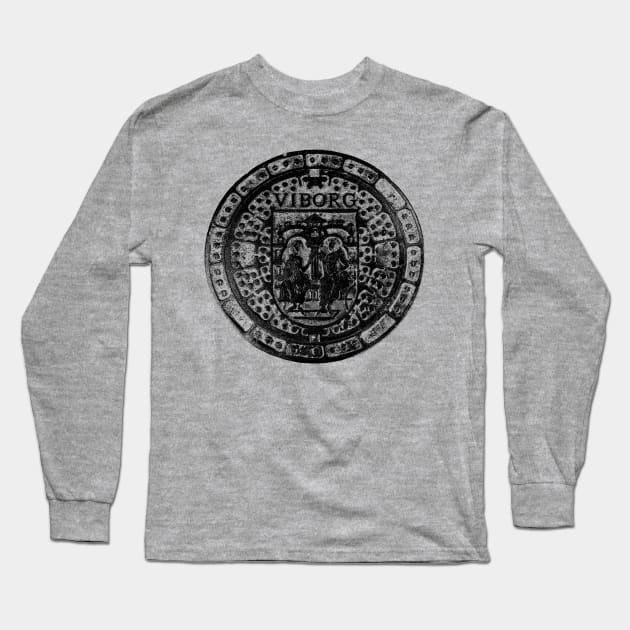 Viborg Denmark Manhole Cover Long Sleeve T-Shirt by kg07_shirts